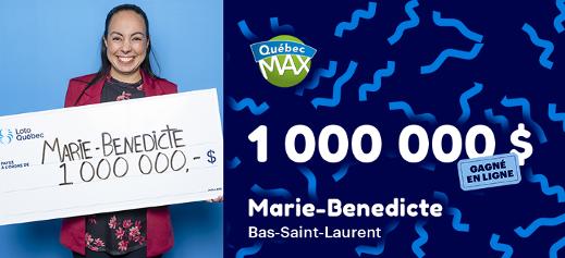 Gagnant Québec Max en ligne