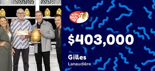Gille won $403,000 at la La Poule