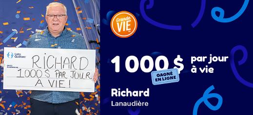 Gagnant Grande Vie