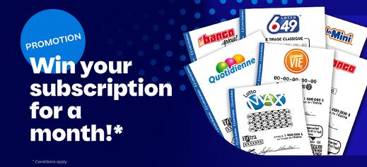 Win your subscription for a month! 