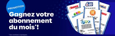 Gagner votre abonnement du mois!