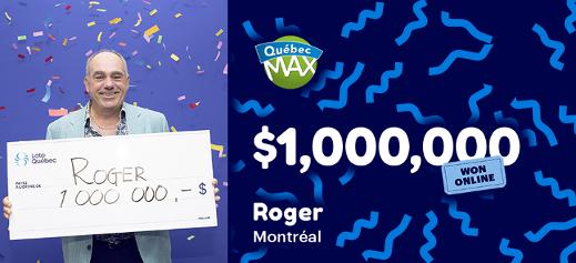 Roger won $1,000,000!