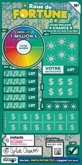 Roue de fortune 10 $