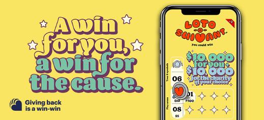 Loto-o-suivant - A win for you,for the cause