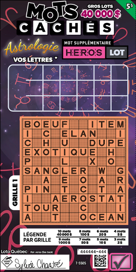 Mots cachés Astrologie