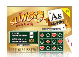 Slingo As en folie