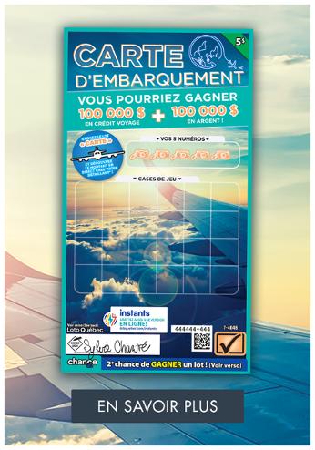 Carte d'embarquement- Grattez en magasin