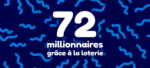 72 millionnaires grâce à la loterie