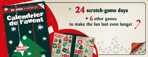 Calendrier de l'avent - 24 scratch game days - Plus 6 other games to make fun last even longer