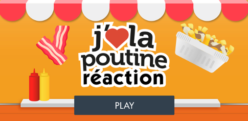 J'aime la poutine réaction