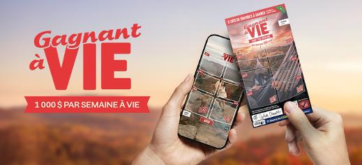 Gagnant à vie - 1 000 $ par semaine à vie