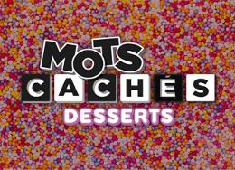 Mots cachés desserts