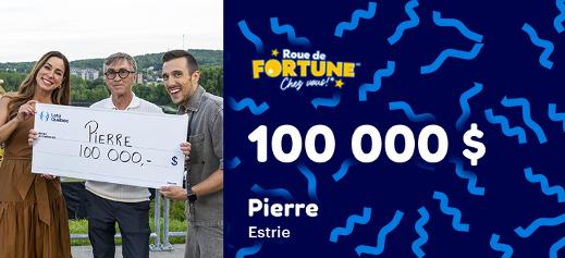 Roue de fortune gagnant