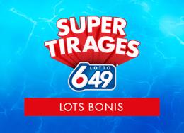 Super tirages - Lotto 6/49 - Lots bonis