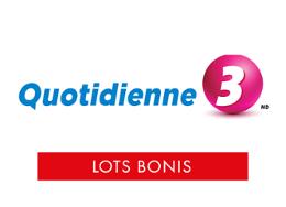 Quotidienne - Lots Bonis