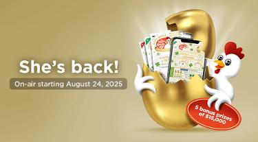 La Poule aux œufs d'or - 5 bonus prizes of $15,000