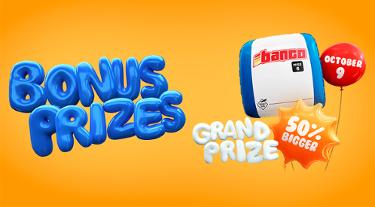 Bonus Prizes - Banco October 9 draw