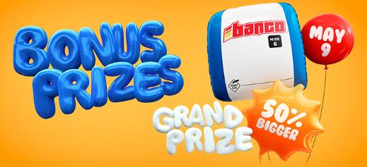 Banco bonus prizes - May 9 draw