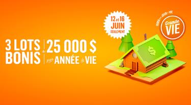 Grande Vie : Lots bonis