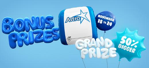 Astro bonus prizes