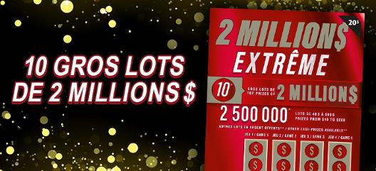 Lottery ticket winning two million dollars