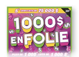 1 000 $ en folie