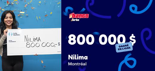 Nilima - Gagnante Banco option Turbo