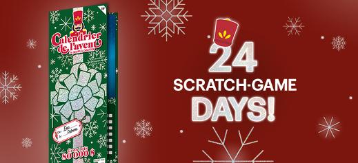 Calendrier de l'avent - 24 scratch game days 