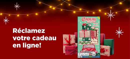 Réclamez votre cadeau en ligne