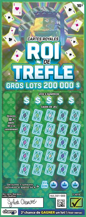 Cartes royales - roi de trèfle