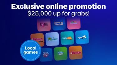 Exclusive online promotion - $25,000 up for grabs!