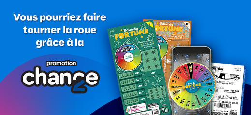 Roue de fortune - Vous pourriez faire tourner la roue grâce à la promotion 2e chance