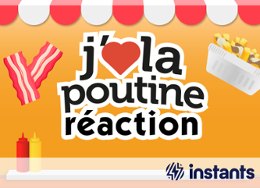 J'aime la poutine réaction
